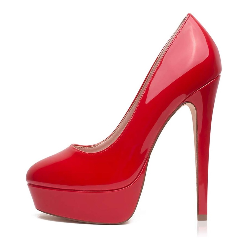 Elegant Red High Heel Pumps